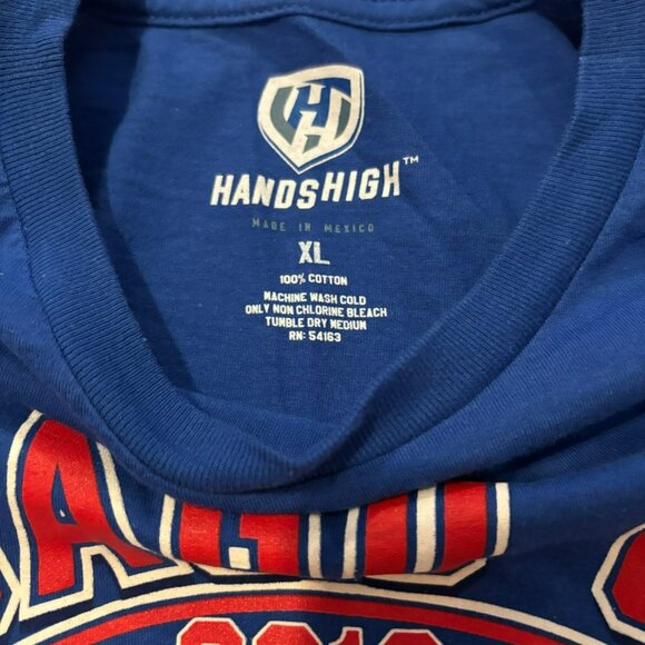Chicago Cubs 2016 World Series Champions T-Shirt XL Hands High Blue Mens Tee - Picture 3 of 6